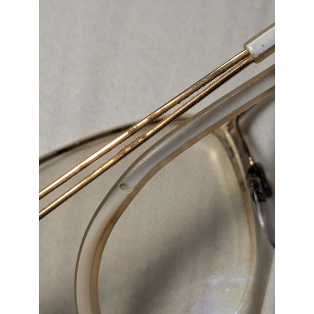 Silhouette Titanium Half Rim Eyeglasses Frames 4337 20 6051 White Gold 54-17-140